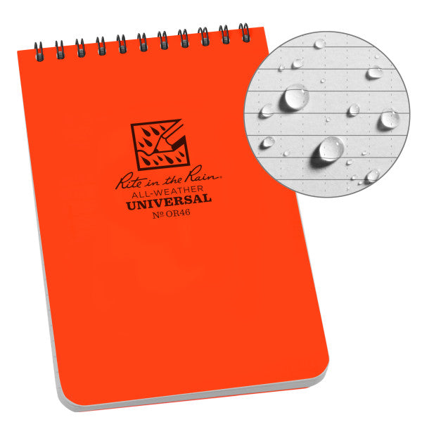 4 X 6 Orange Notebook - Small Lined Journal for Writing, Note Taking & Planning - Perfect for Students, Office & Daily Use