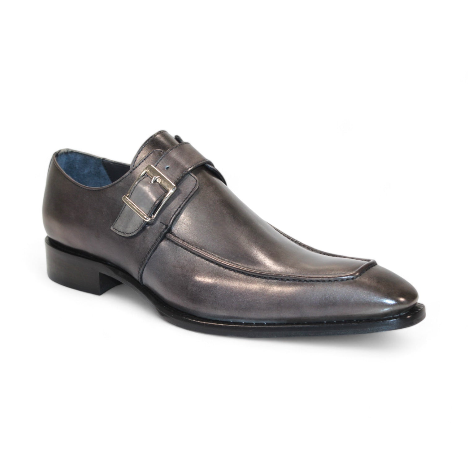 Duca Di Matiste Garda Men's Dress Shoes - Classic Grey Leather Oxfords for Business & Formal Occasions