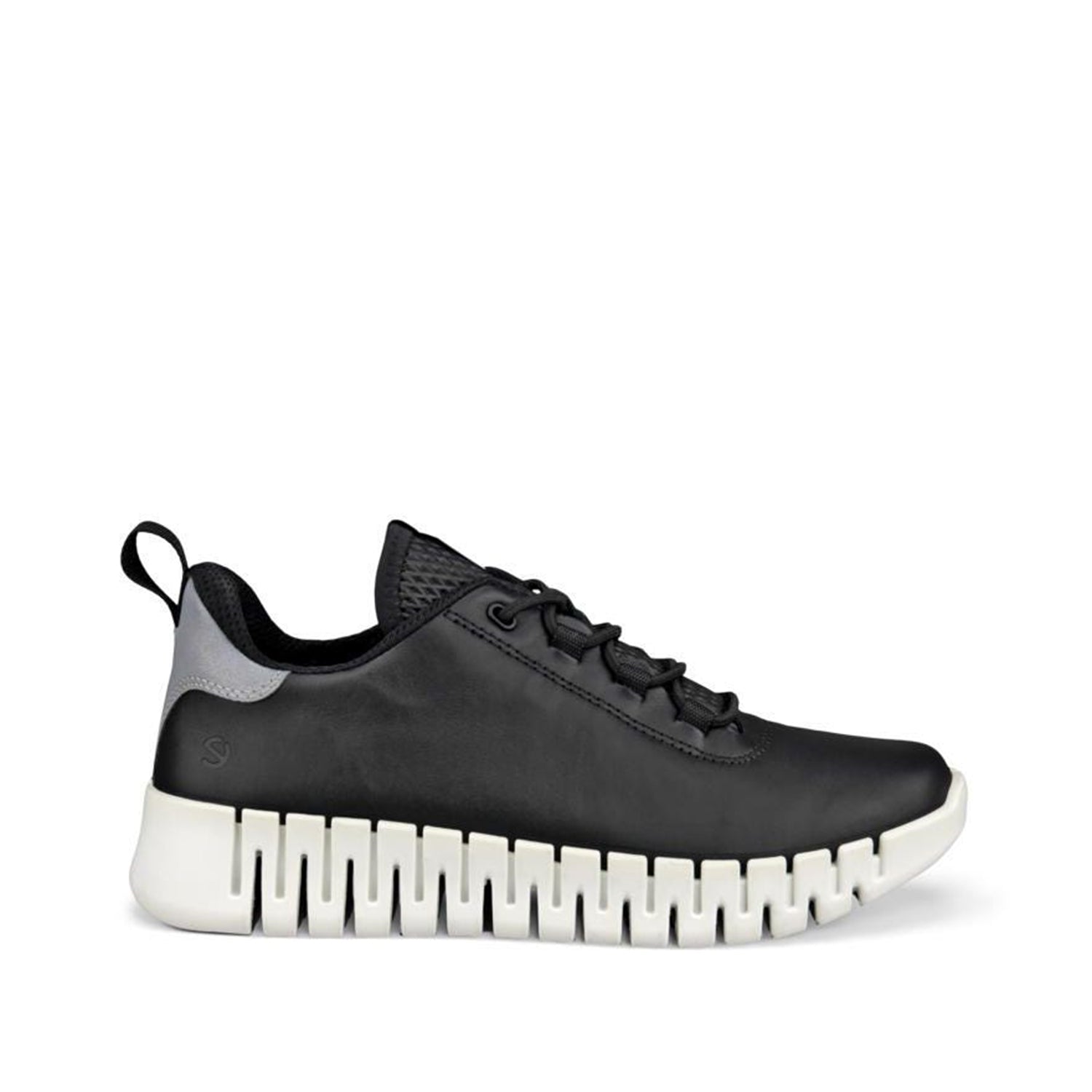ECCO Women's Gruuv Sneaker Lea - Black/Light Grey | Comfortable Walking Shoes for Women | Perfect for Casual Wear, Travel & Everyday Use