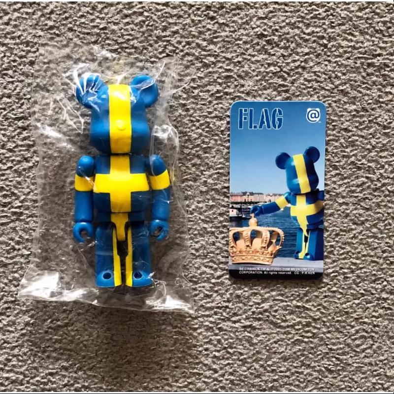 Bearbrick Series 16 FLAG Sweden 100% Collectible Art Toy - Perfect for Display, Gifts & Pop Culture Enthusiasts