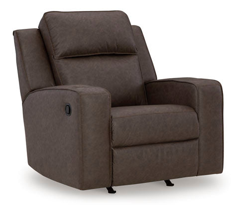 Lavenhorne Umber Recliner 6330625 - Premium Leather Reclining Chair with Lumbar Support for Living Room, Home Theater & Office Use