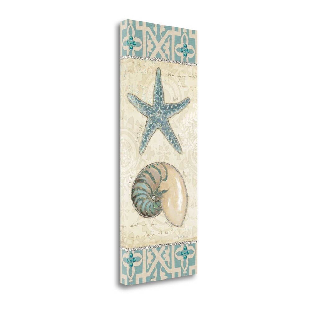 Beach Treasures by Emily Adams - Fine Art Giclee Print on Gallery Wrap Canvas, Ready to Hang Wall Decor for Living Room, Bedroom & Office