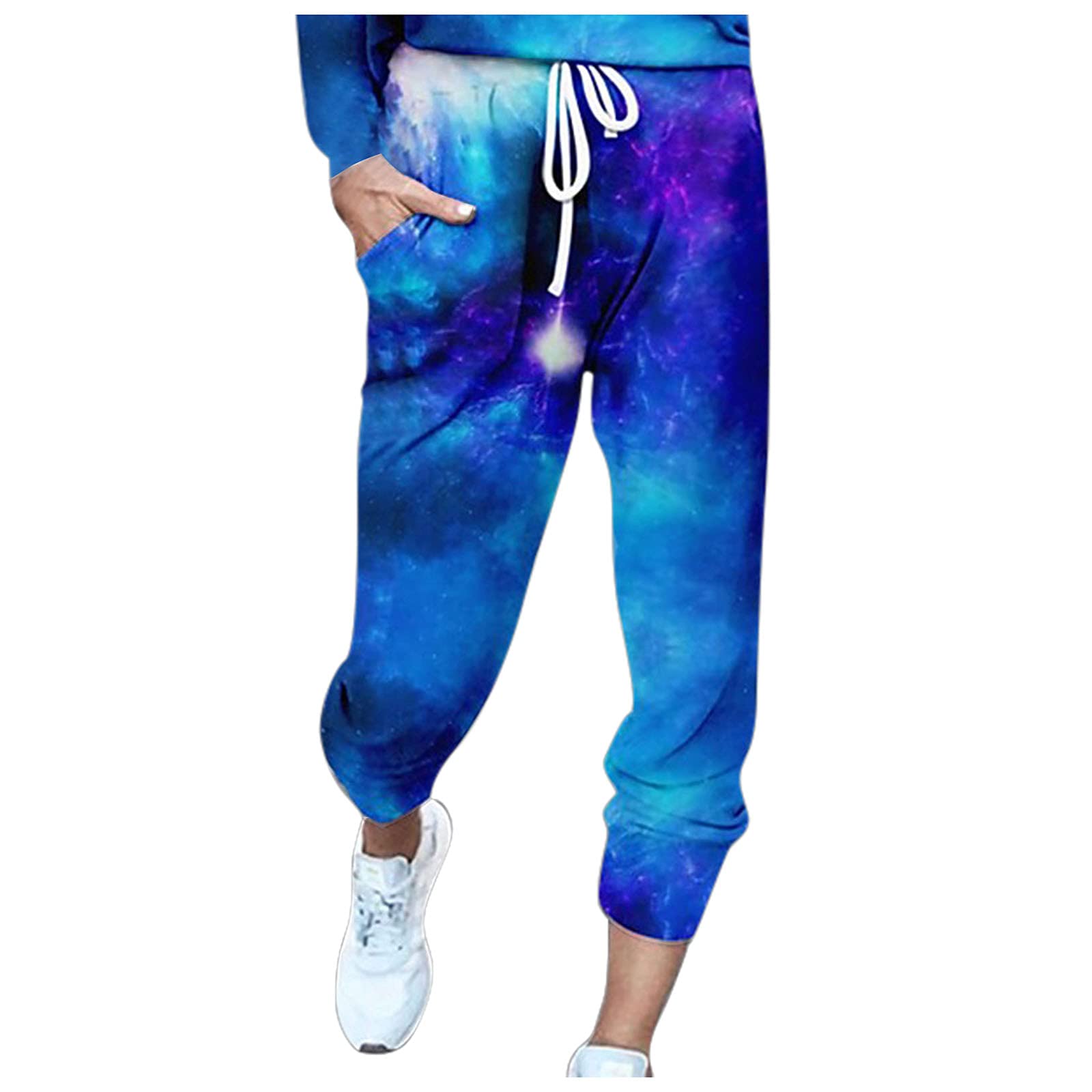 Women's High Waisted Loose Fit Sweatpants with Belt - Casual Elastic Waist Joggers for Yoga, Running & Lounge Wear - Soft Fleece Winter Pants for Women - Plus Size Available