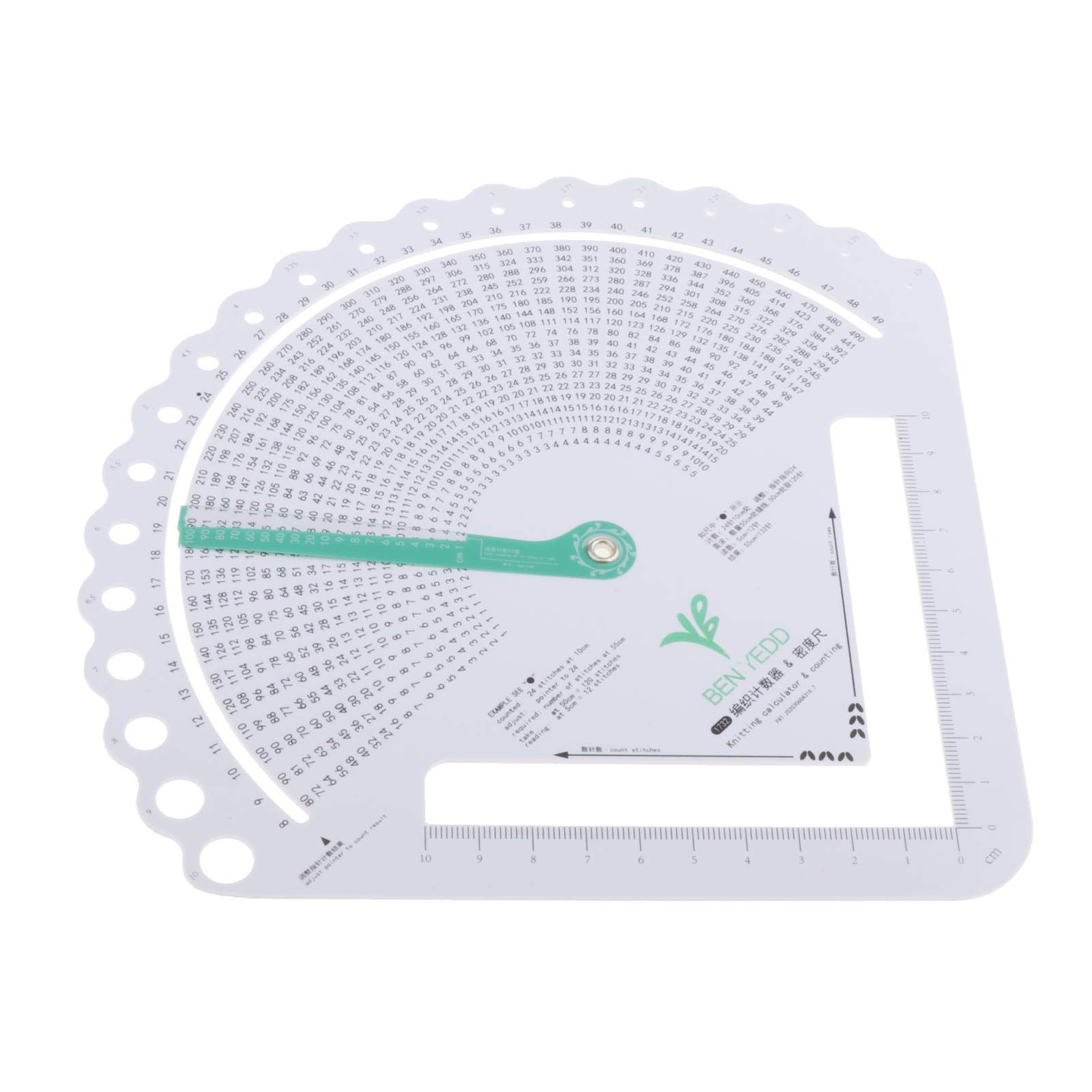Colcolo Plastic Sewing Ruler - 6 Inch Square Quilting Ruler for Knitting, Crochet, Yarn Crafts & DIY Sewing Projects | Perfect for Quilting, Patchwork & Fabric Measuring