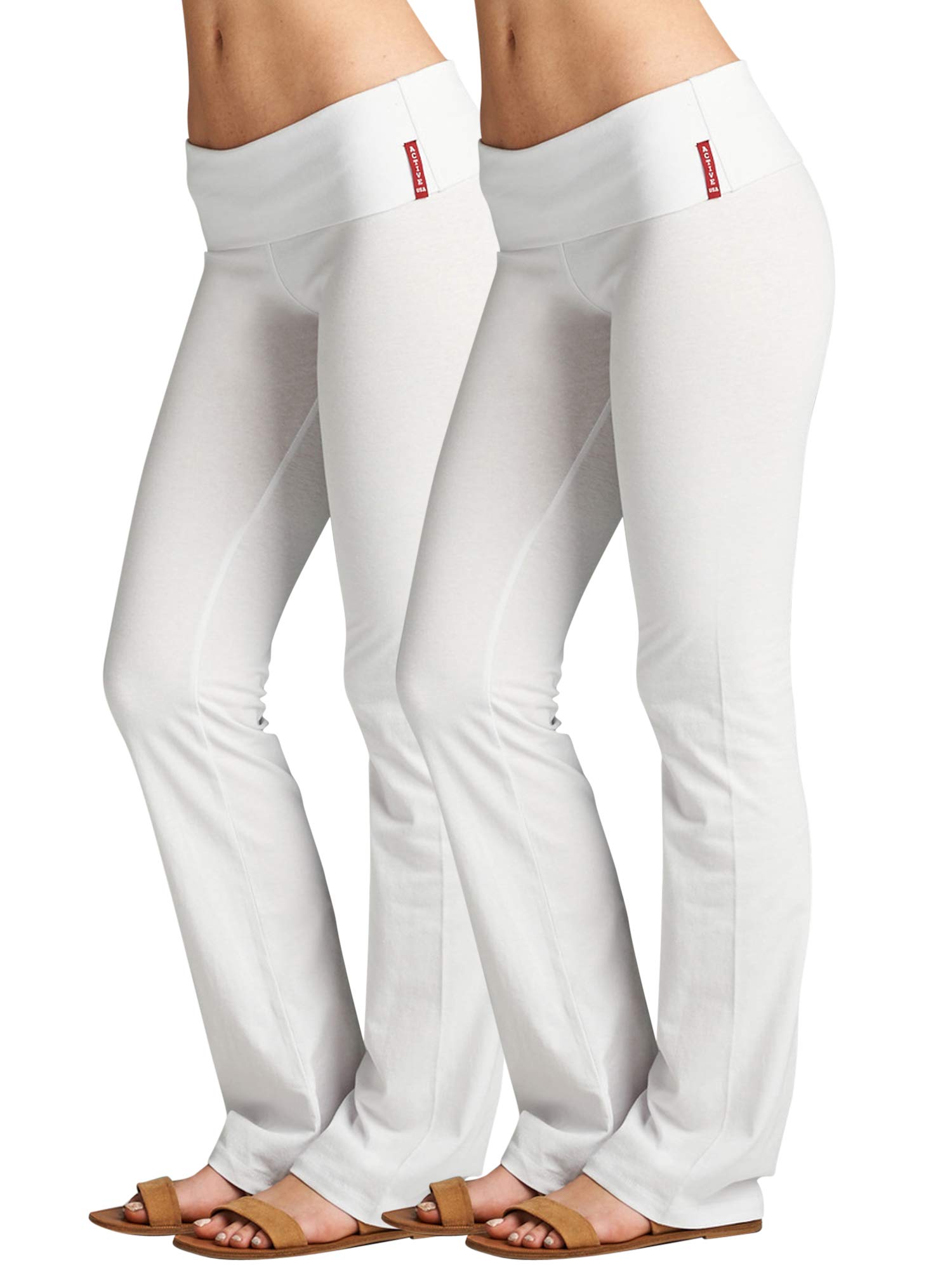 Women's & Juniors Stretchy High-Waist Yoga Pants - Comfy Workout, Lounge & Activewear Flare Leggings for Gym, Running, Pilates & Casual Wear