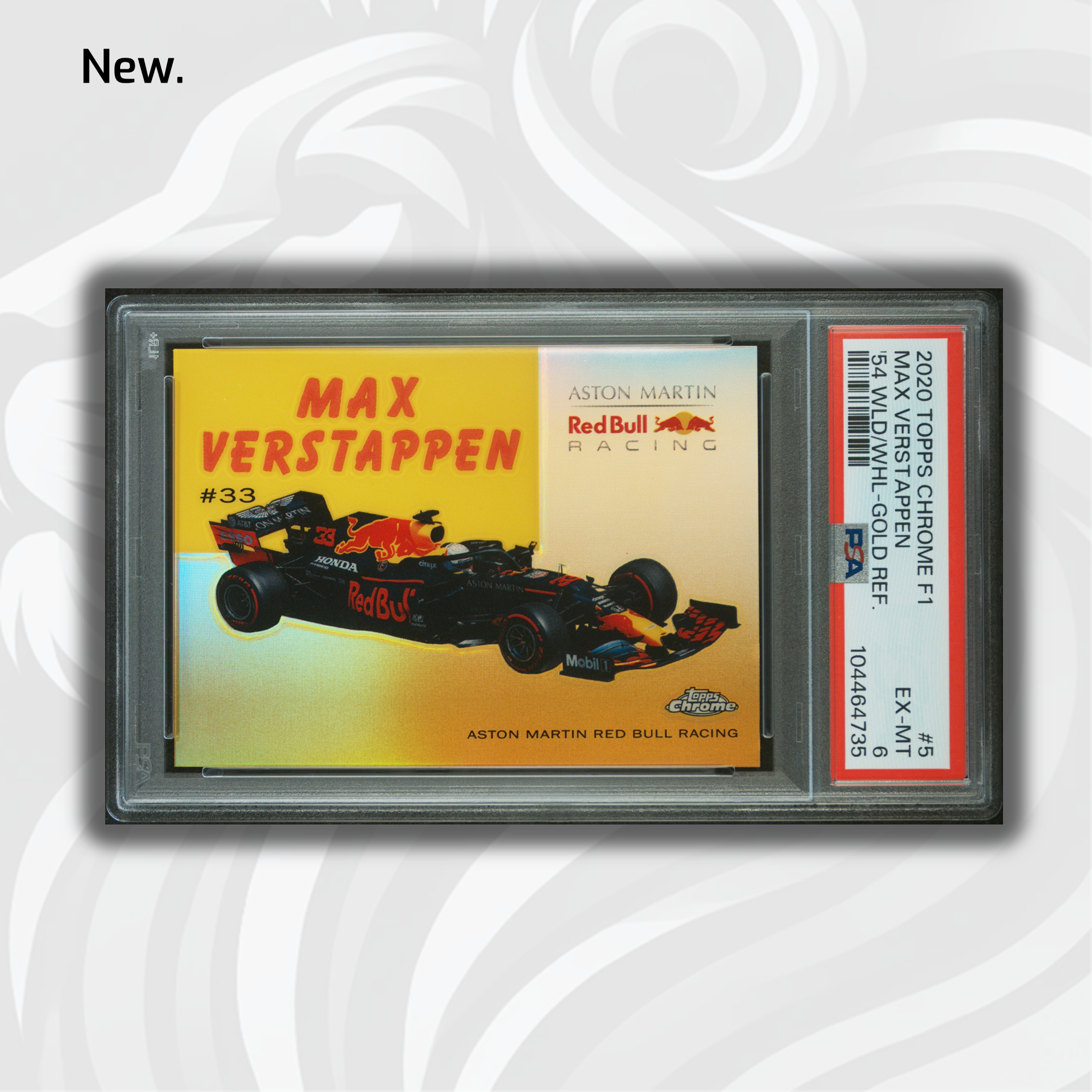2020 Topps Chrome F1 PSA 6 Max Verstappen #54W 5 Gold Parallel 31/50 - Rare Racing Collectible for F1 Fans & Sports Card Investors