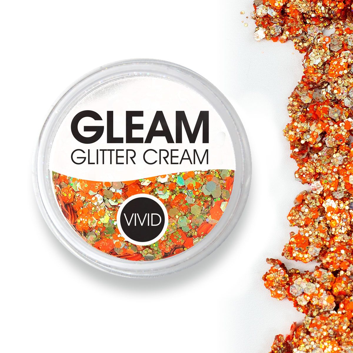 Harvest Gleam Chunky Glitter Cream - 30g Sparkle Body & Face Makeup for Festivals, Cosplay & Nail Art | Vegan & Cruelty-Free Glitter Makeup Cream