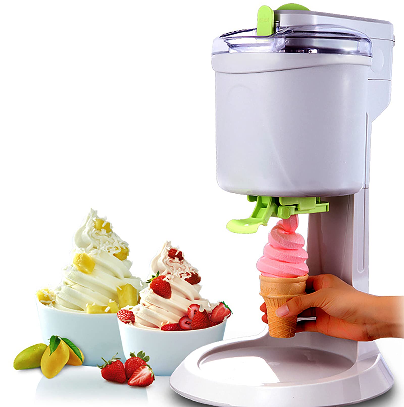 Yajun 1L Automatic Frozen Fruit Ice Cream Maker for Home Use - Healthy DIY Gelato & Sorbet Machine with One-Touch Operation | Perfect for Desserts, Parties & Summer Treats