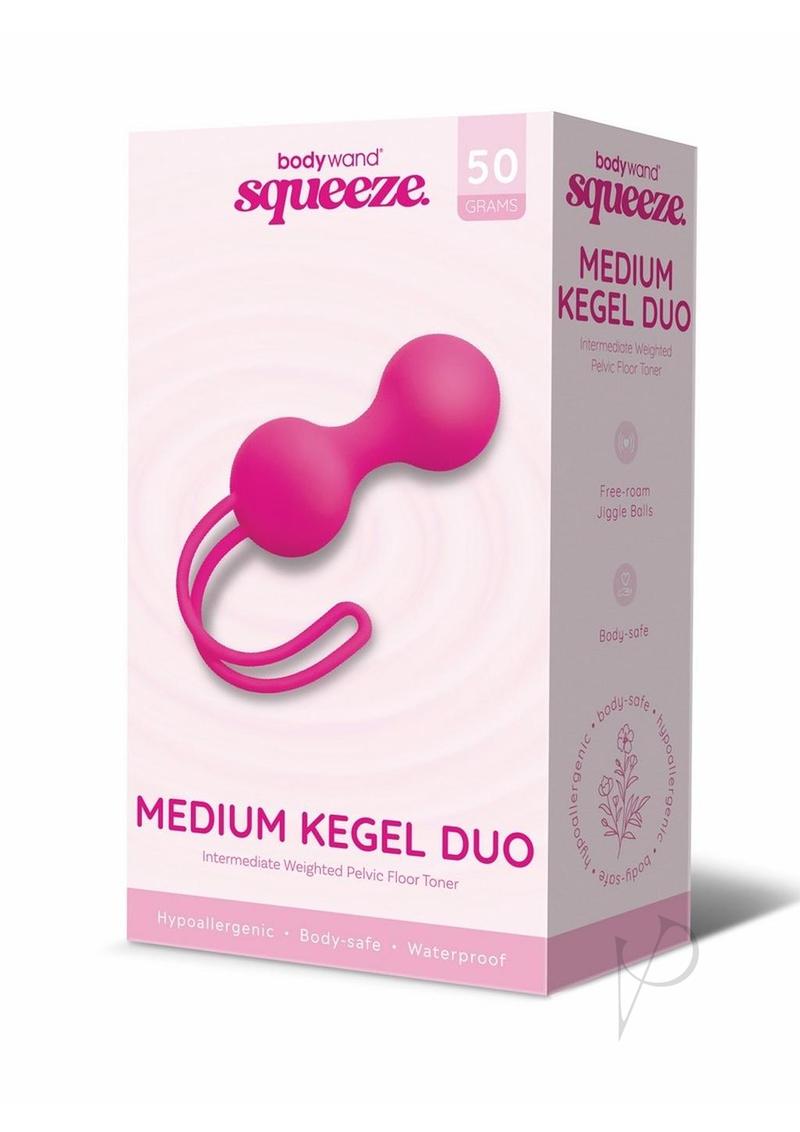 Bodywand Squeeze Medium Silicone Kegel Duo 50G - Pelvic Floor Exercise Trainer for Women - Postpartum Recovery & Bladder Control - Home Gym Fitness Equipment for Core Strength Training