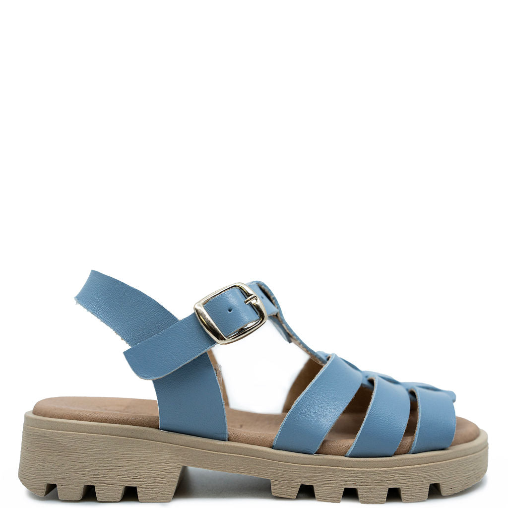 Blue Steel Platform Sandals for Women - Comfortable High Wedge Heel Summer Fashion Sandals | Perfect for Beach, Vacation & Casual Outfits