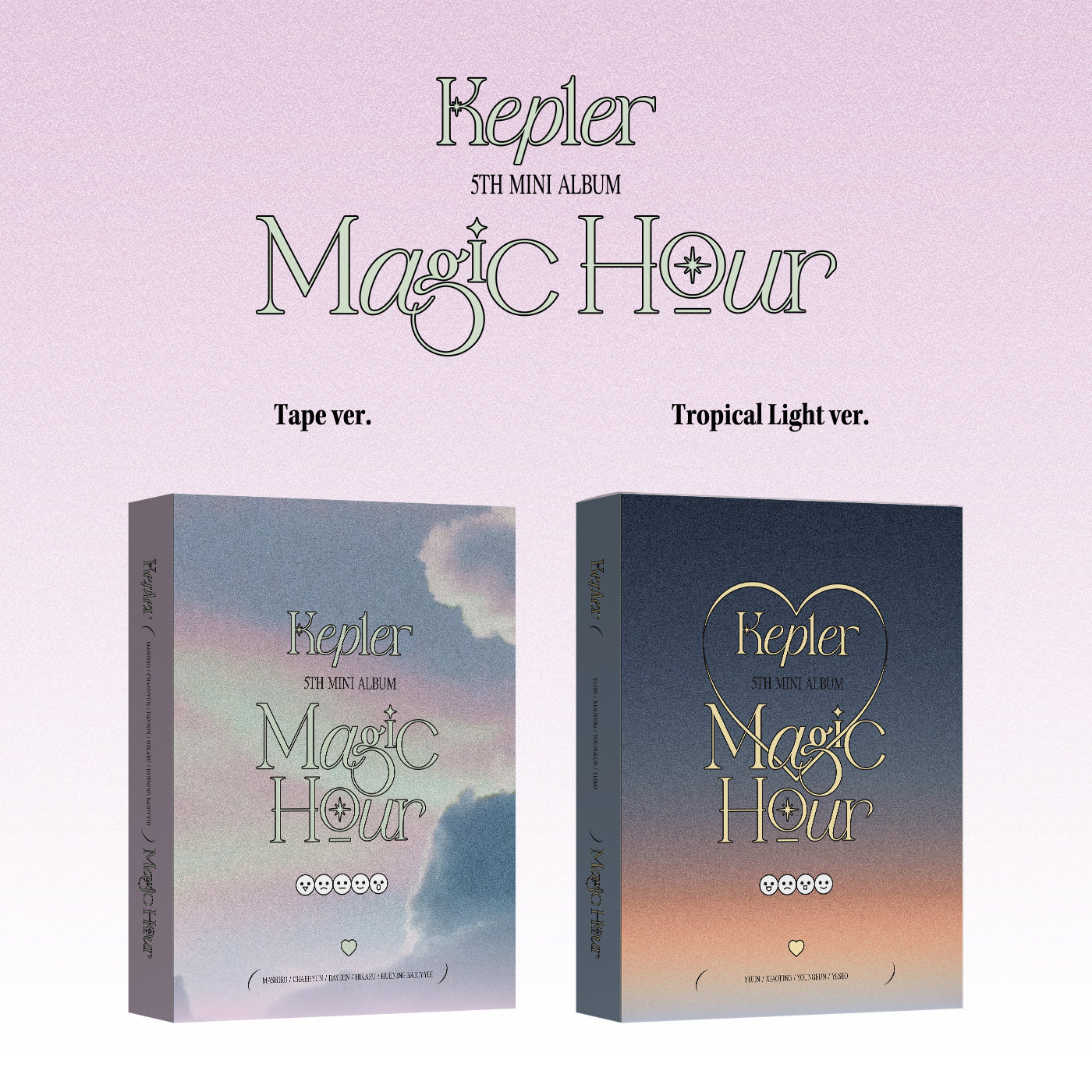 KEP1ER 5th Mini Album 'MAGIC HOUR' - K-Pop Collectible CD with Photocards | Perfect for K-Pop Fans & Music Collectors | Great Gift for Birthdays & Special Occasions