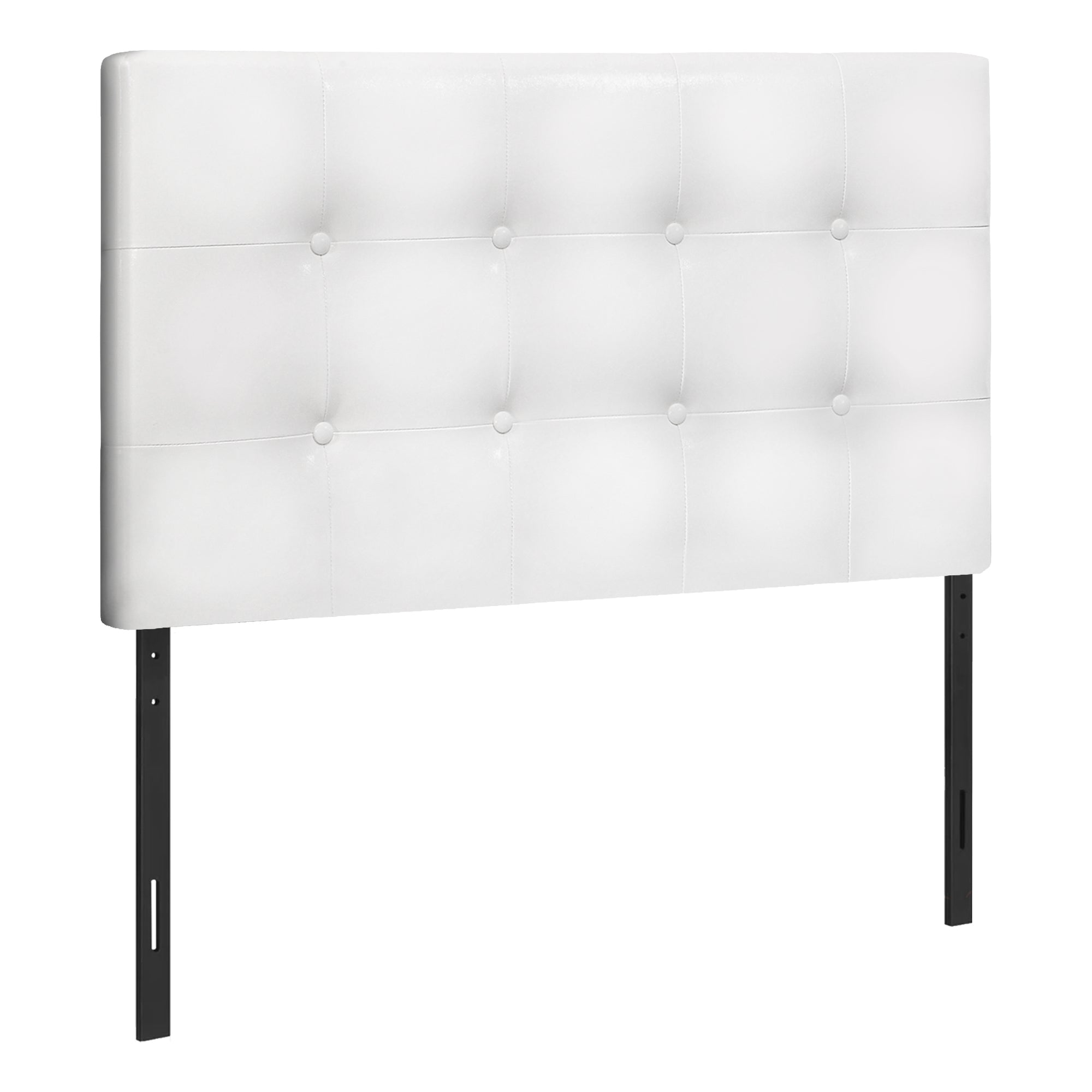 Twin Size White Faux Leather Headboard - Modern Upholstered Bed Frame Headboard for Bedroom Decor, Perfect for Guest Rooms, Dorms & Apartments