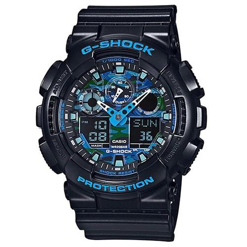 Casio G-Shock GA-100CB-1ADR Digital Analog Watch for Men - Rugged Military Design, Shock Resistant, Waterproof - Perfect for Outdoor Sports, Hiking, and Adventure Activities