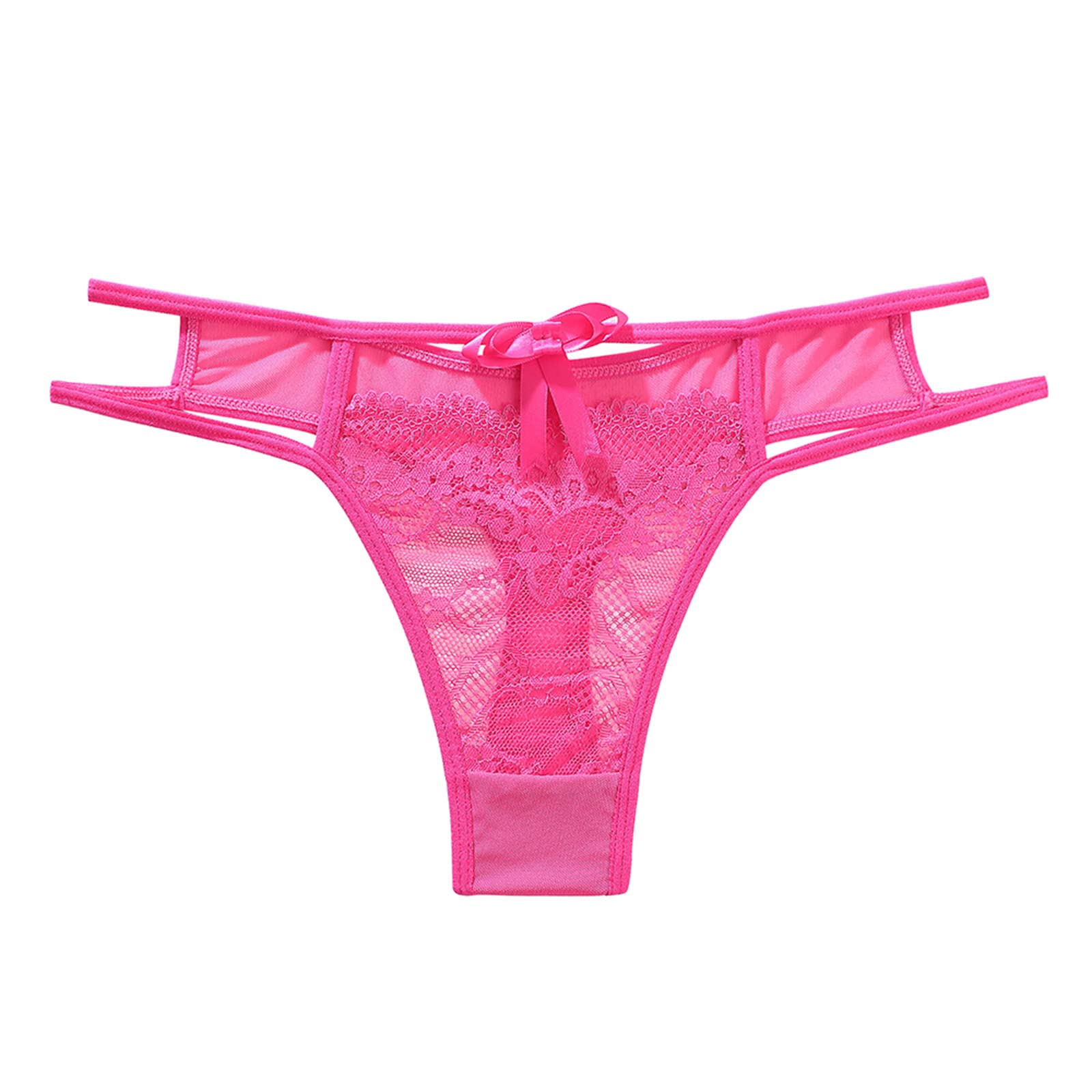 Sexy Women's Bikini Briefs - 1 Piece Patchwork Underwear in Hot Pink (Size M) - Comfortable Lingerie for Intimate Moments & Date Nights