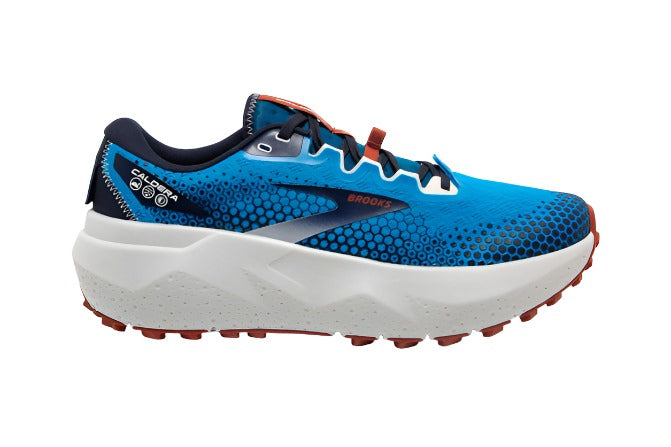 Brooks Caldera 6 Men's Trail Running Shoes (B Width) - Peacoat/Atomic Blue/Rooibos | Lightweight Cushioned for Hiking & Outdoor Adventures