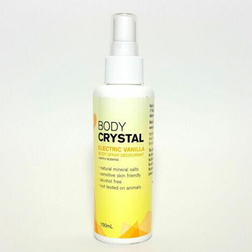 Body Crystal Mist Body Spray Deodorant - Vanilla Scent for Women | Long-Lasting Fragrance & Odor Protection | Perfect for Gym, Work & Daily Use