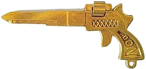 BICYCLISM Brass Blank Key Gun with Roller for Royal Enfield Motorcycles - Perfect for Key Duplication & Motorcycle Maintenance