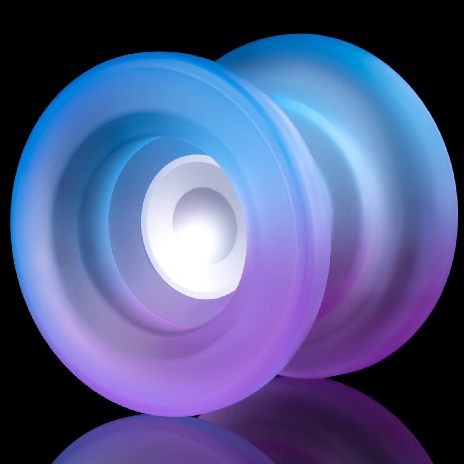 MagicYoYo H01 Professional Unresponsive Yoyo for Finger Spin Tricks - Includes Responsive Bearing Kit, Storage Bag & 12 Strings (Blue Purple) - Perfect for Advanced Players & Competition Practice