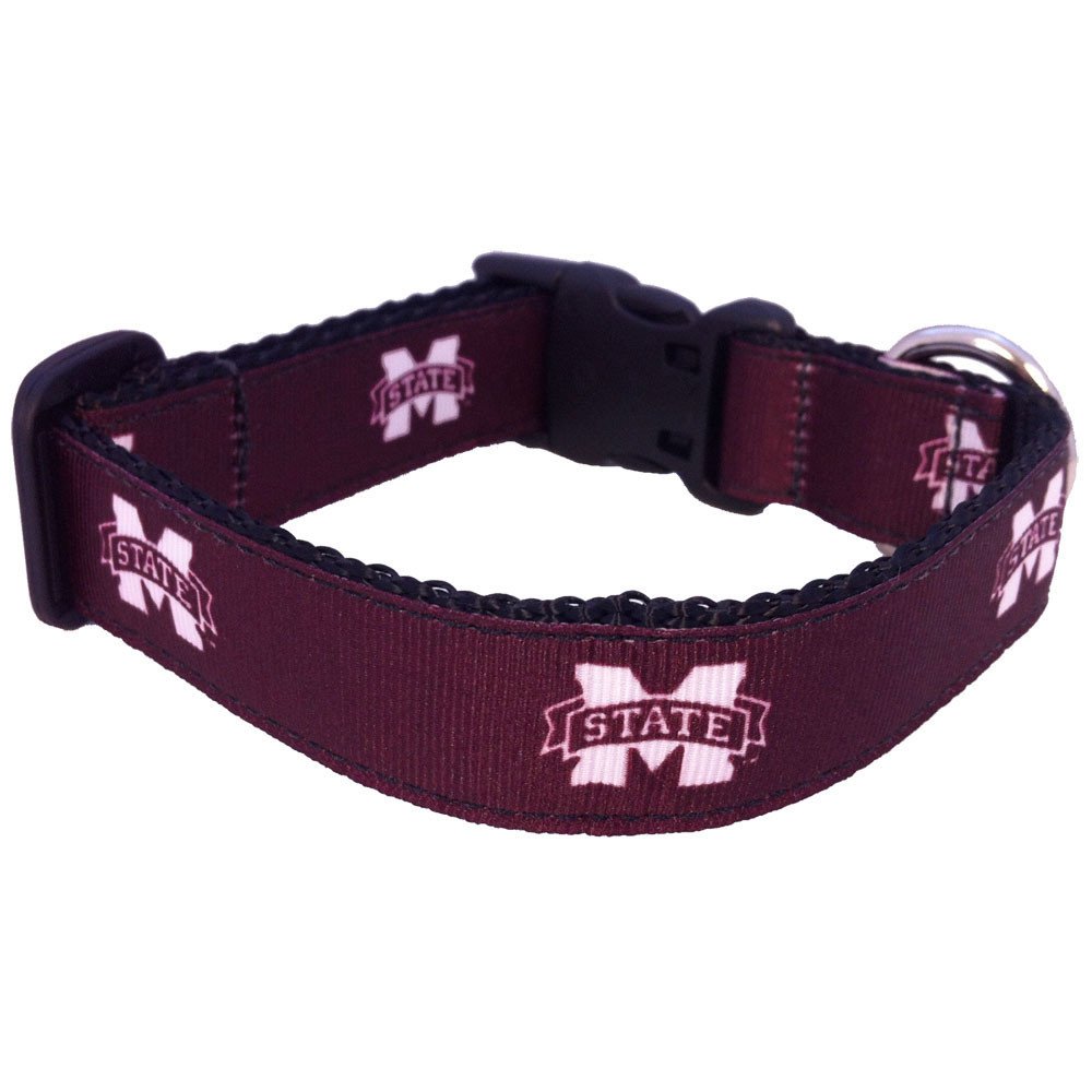 Mississippi State Bulldogs Dog Collar Small - Adjustable Pet Collar for Small Dogs, Official NCAA Licensed Team Gear - Perfect for Game Day, Walks & Training