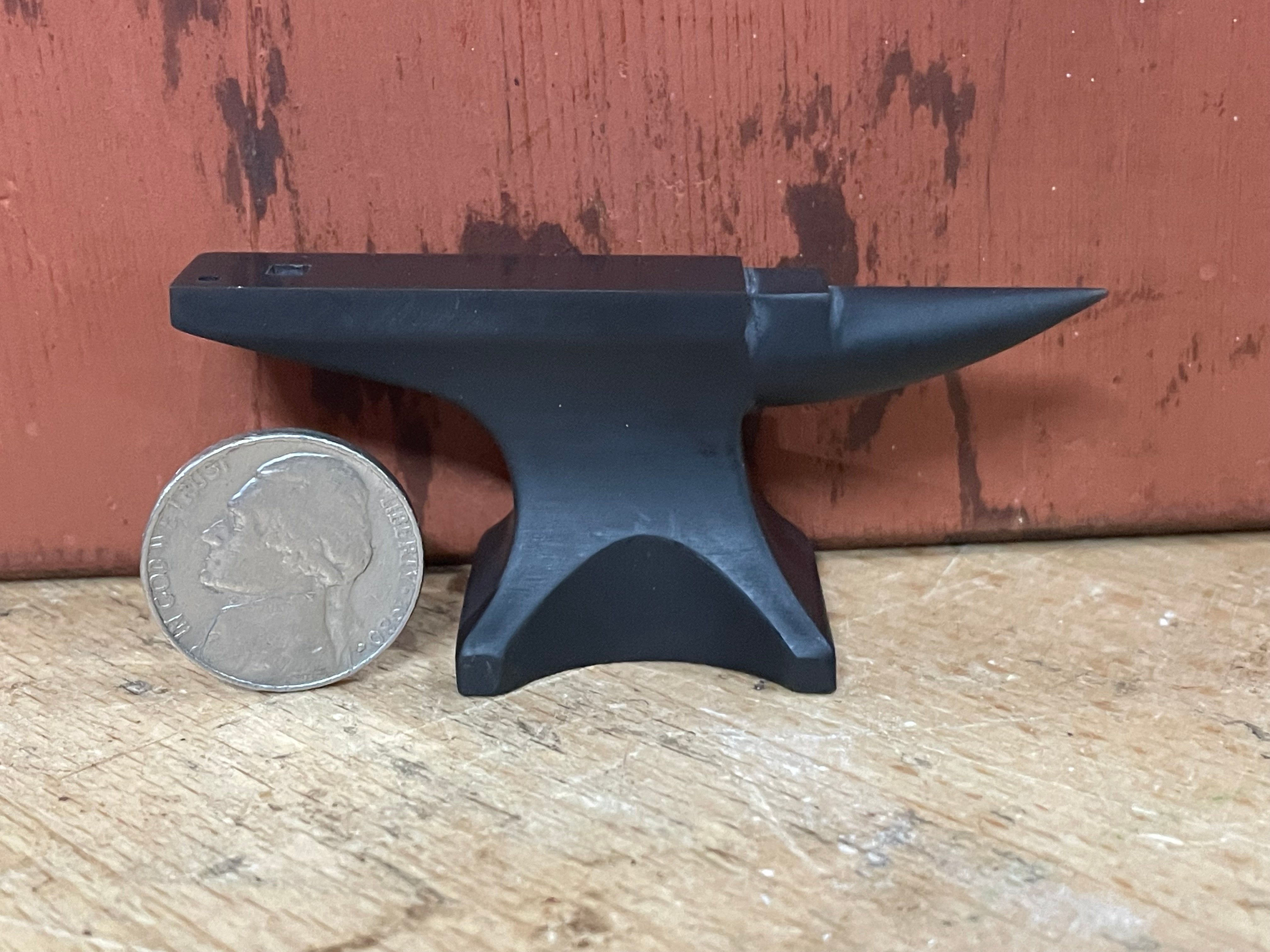 3D Printed Miniature Fidget Anvil - Black Resin Stress Relief Toy for Anxiety, ADHD & Focus - Perfect for Office, School & Travel Accessories