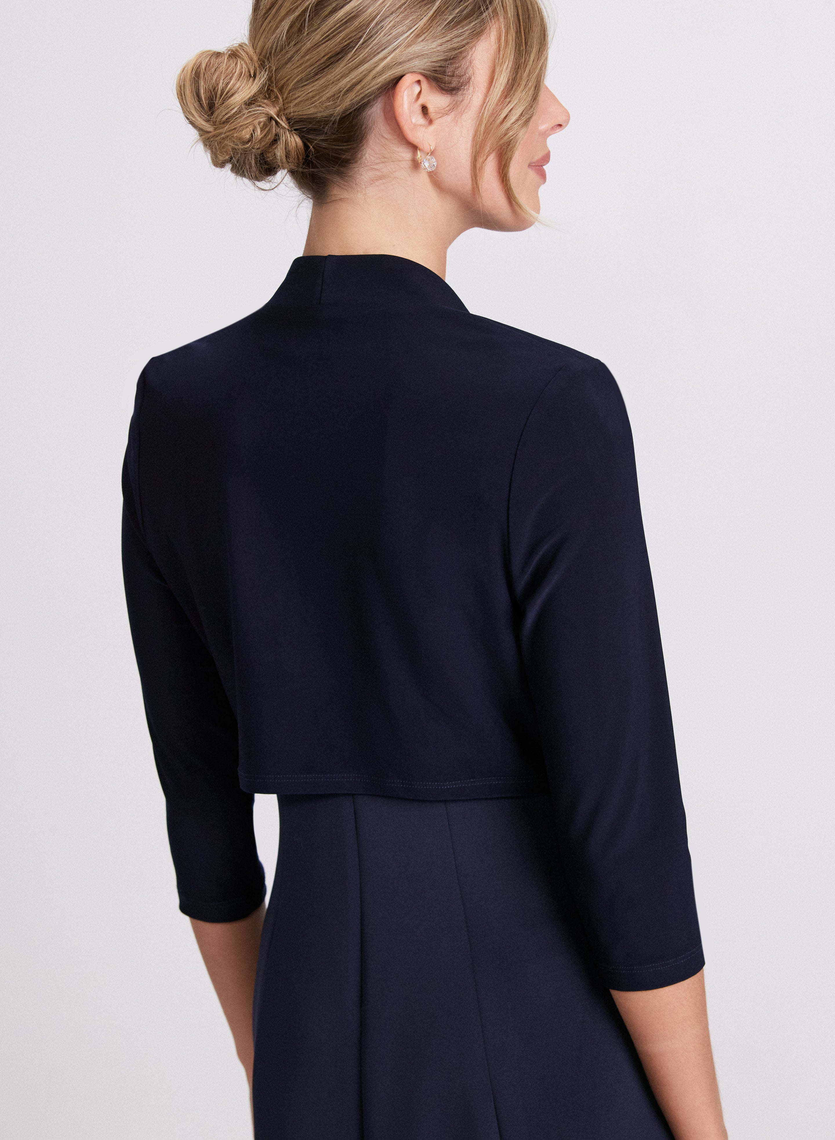 3/4 Sleeve Bolero Shirt - Women's Elegant Lace Cover Up Cardigan for Dresses, Weddings & Evening Wear | Perfect for Formal Events, Parties & Special Occasions