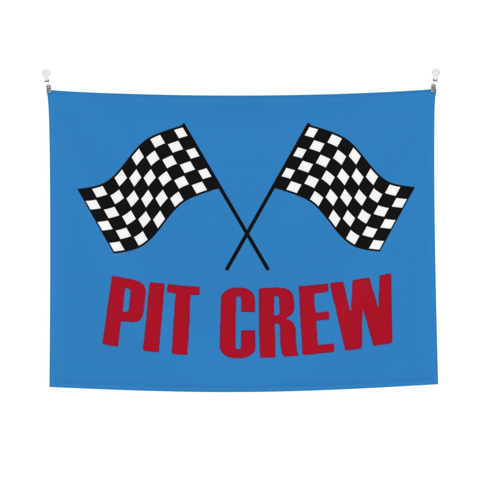Checkered Flags Tapestry Wall Hanging Decor - 28.7x37.4 Inch Bohemian Style Fabric Art for Bedroom, Living Room, Dorm - Perfect for Home Decor, Parties & Photo Backdrops