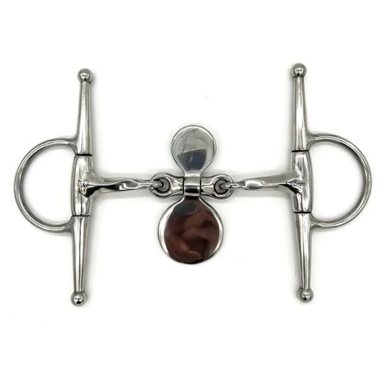 AJR Double Jointed Twisted Propeller Full Cheek Bit - Comfortable Horse Training Bit for Dressage & Jumping - Perfect for Equestrian Riding & Show Competitions