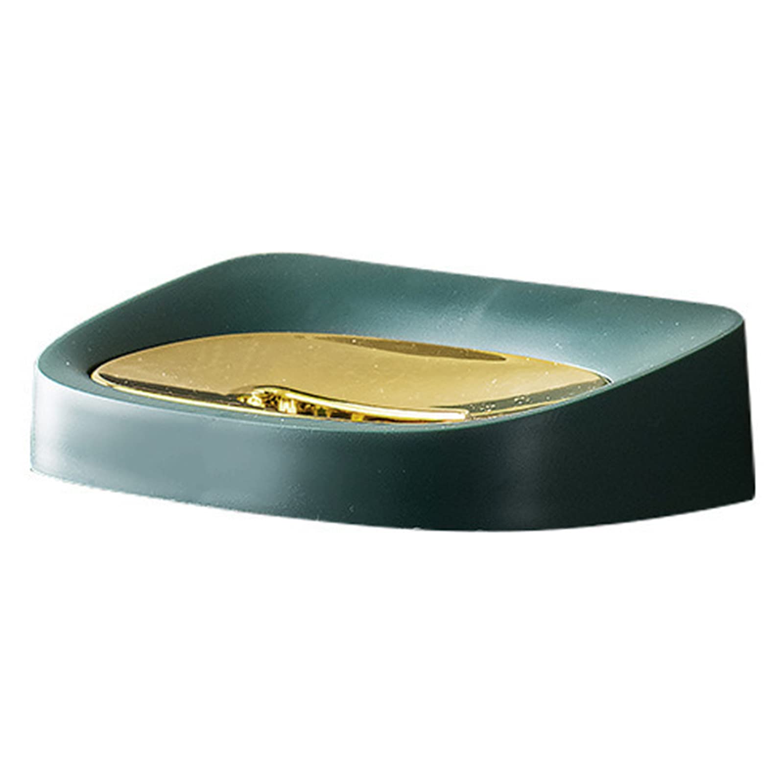 Multi-Layer Detachable Soap Dish with Suction Cup - Bathroom Soap Holder Tray for Bar Soap, Dish Container Case - Warm White & Green (Color Options) - Perfect for Shower, Sink, and Kitchen Use