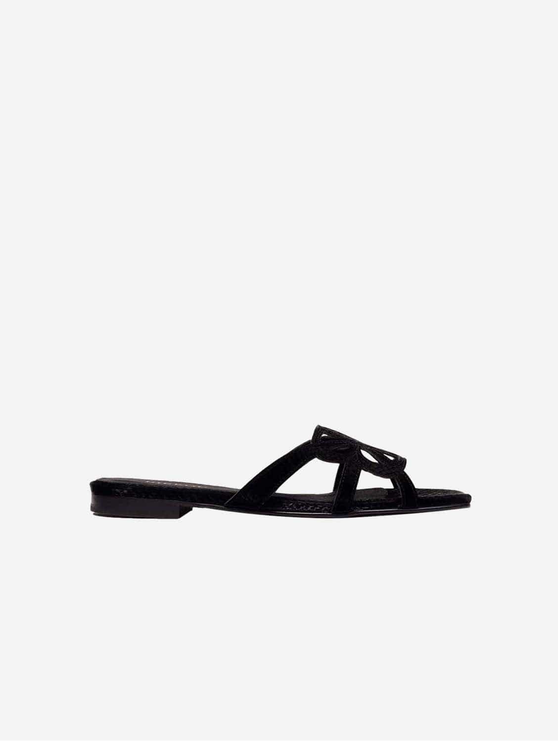 7pm Sunset at the Beach Vegan Sandals for Women - Eco-Friendly Black Comfort Sandals | Perfect for Beach Vacations, Summer Walks & Casual Outings
