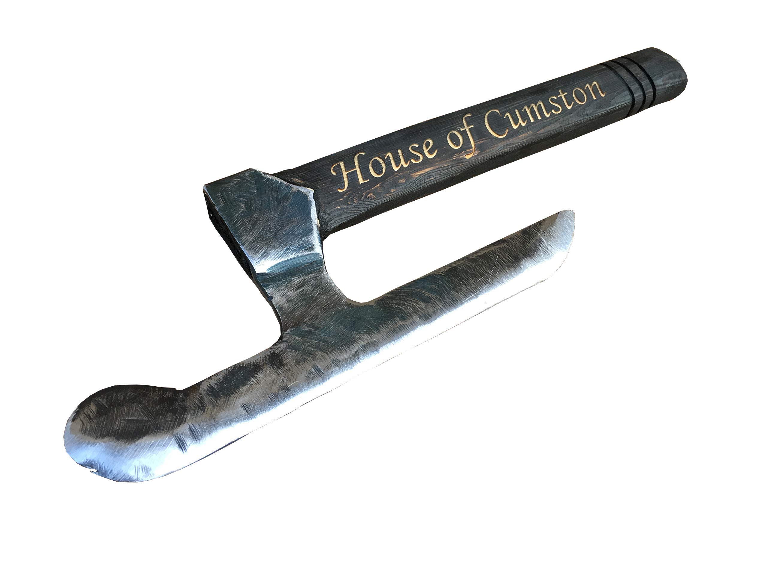Premium Viking Kitchen Axe - Handcrafted Wooden Butcher's Axe for Meat Cutting & Wood Carving - Perfect Chef Gift for BBQ, Camping & Outdoor Cooking