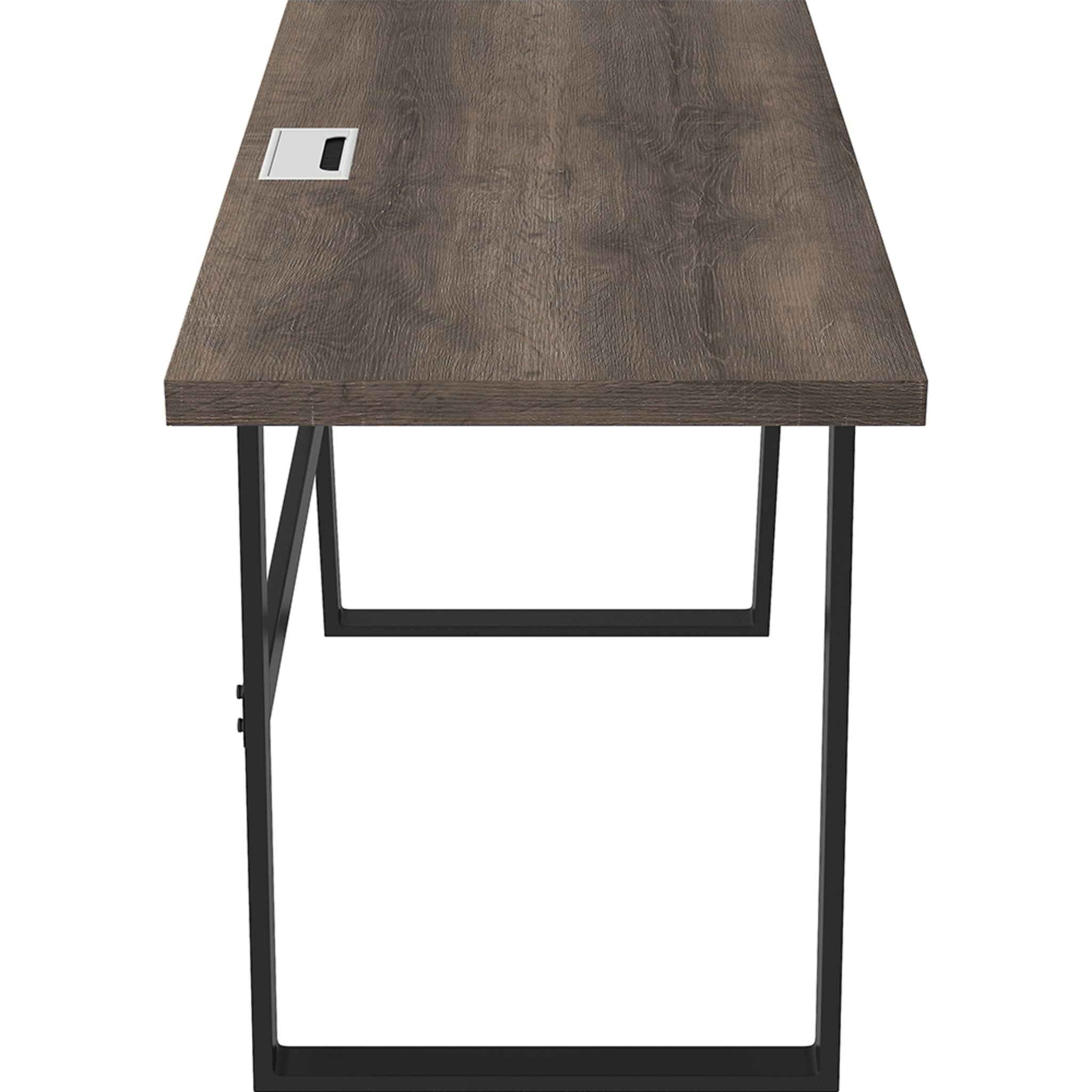 Arlenbry Modern Office Desk - Gray Computer Workstation with Sturdy Metal Frame | Perfect for Home Office, Study Room & Small Spaces