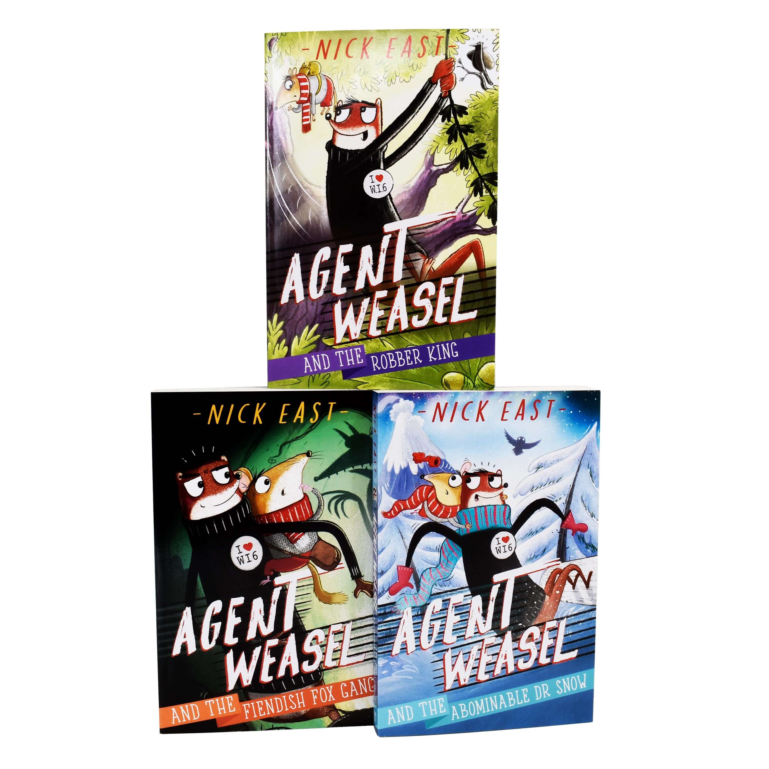 Agent Weasel Series 3 Books Collection Set by Nick East – Fun Adventure Chapter Books for Kids Ages 7-9 | Perfect for Bedtime Reading, Classroom Libraries & Young Readers