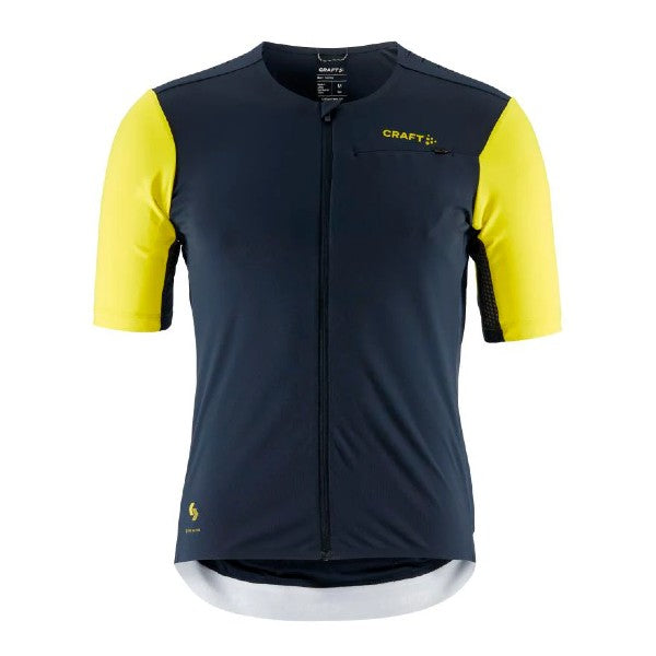 Craft Pro Gravel SS Jersey for Men - High-Performance Cycling Shirt for Mountain Biking & Road Racing - Breathable & Comfortable Riding Gear