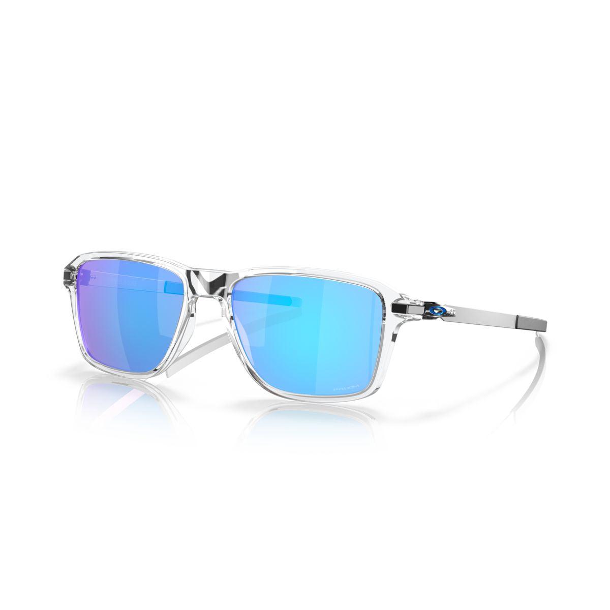 Oakley Wheel House Sunglasses - Polished Clear Frame with Prizm Sapphire Lenses (Model 0OO9469 946902) | UV Protection for Outdoor Sports & Driving