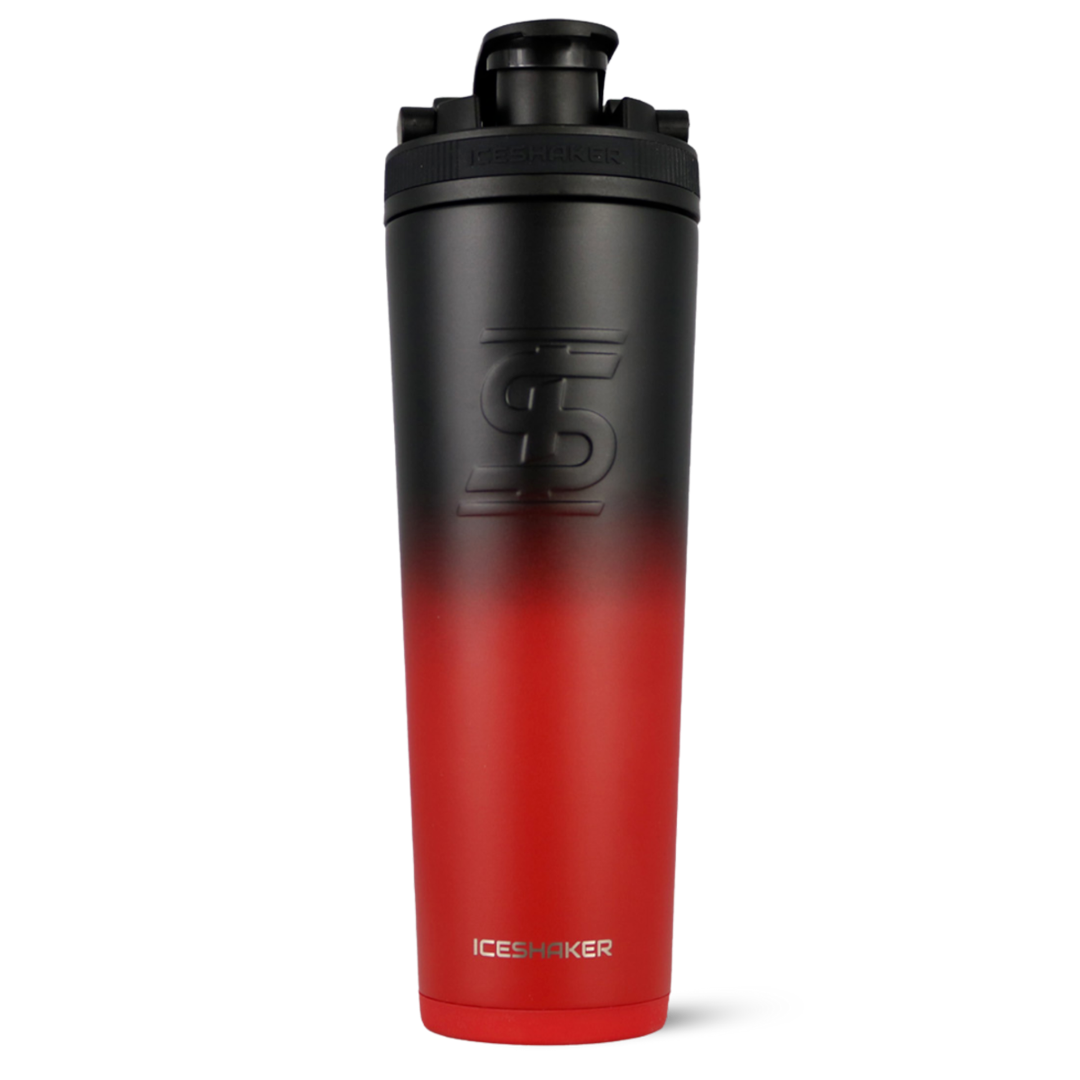 Custom 32oz Insulated Stainless Steel Tumbler with Red Black Ombre Design - Perfect for Mother's Day Gifts, Gym, Workouts & Everyday Hydration
