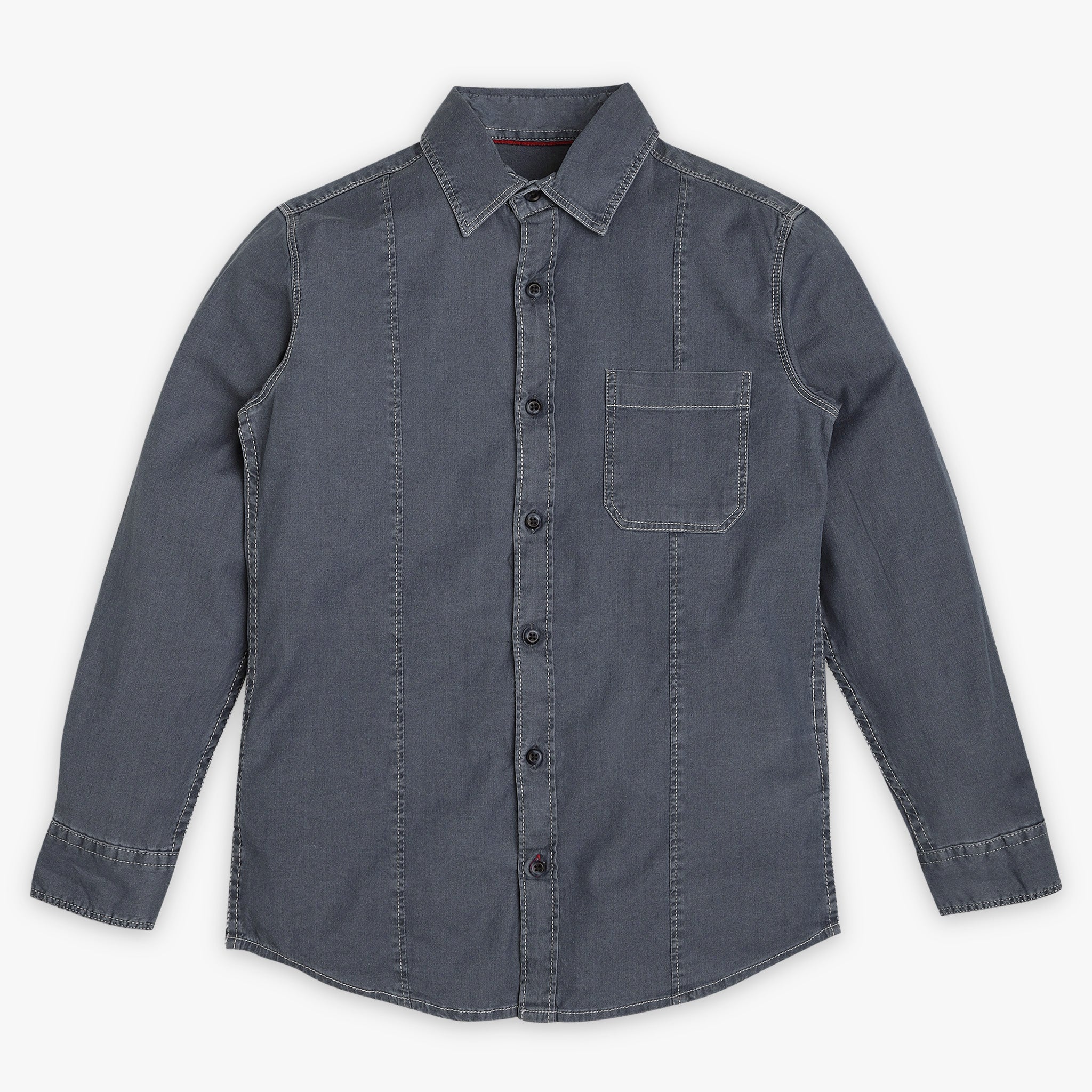 Boys Regular Fit Solid Color Casual Shirt - Perfect for School, Playdates & Everyday Wear