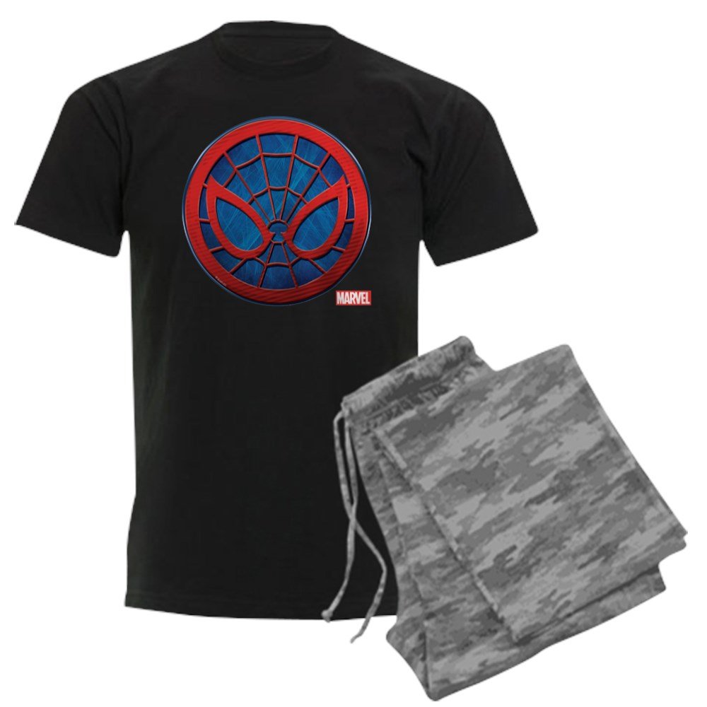 Spider-Man Grunge Icon Men's Dark Pajama Set - Superhero Sleepwear for Marvel Fans, Comfortable Lounge Pajamas for Men, Perfect for Movie Nights & Comic Conventions