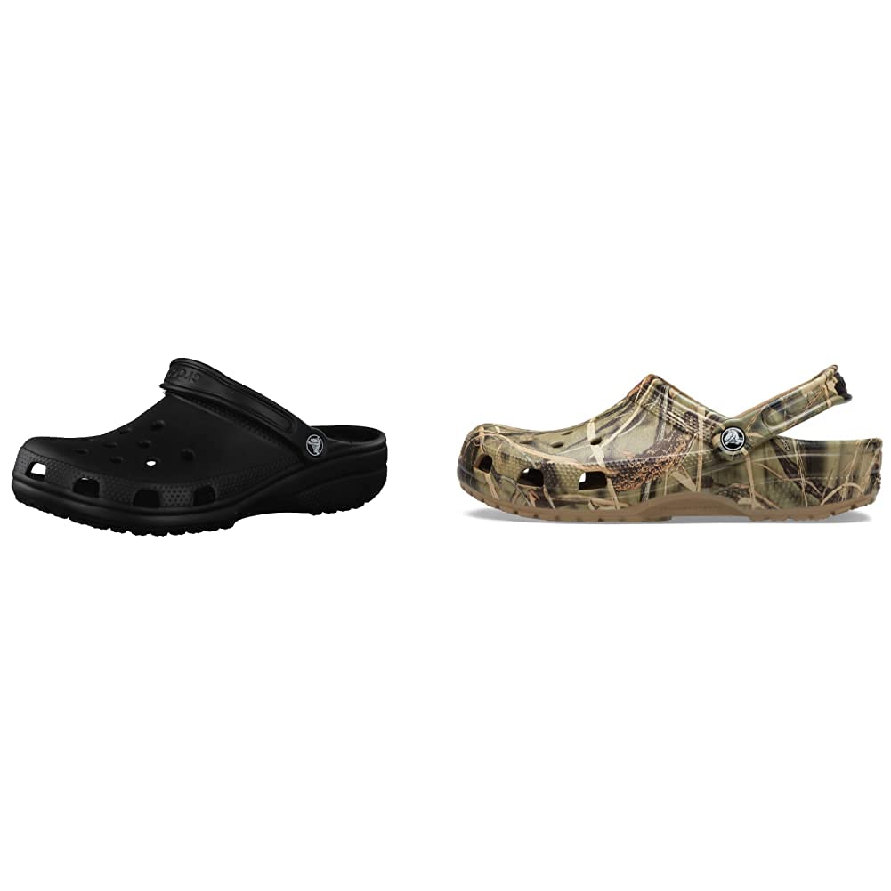 Crocs Classic Clogs for Men & Women - Comfortable Slip-On Shoes 2-Pack Bundle | Perfect for Indoor, Outdoor, Beach & Garden Wear