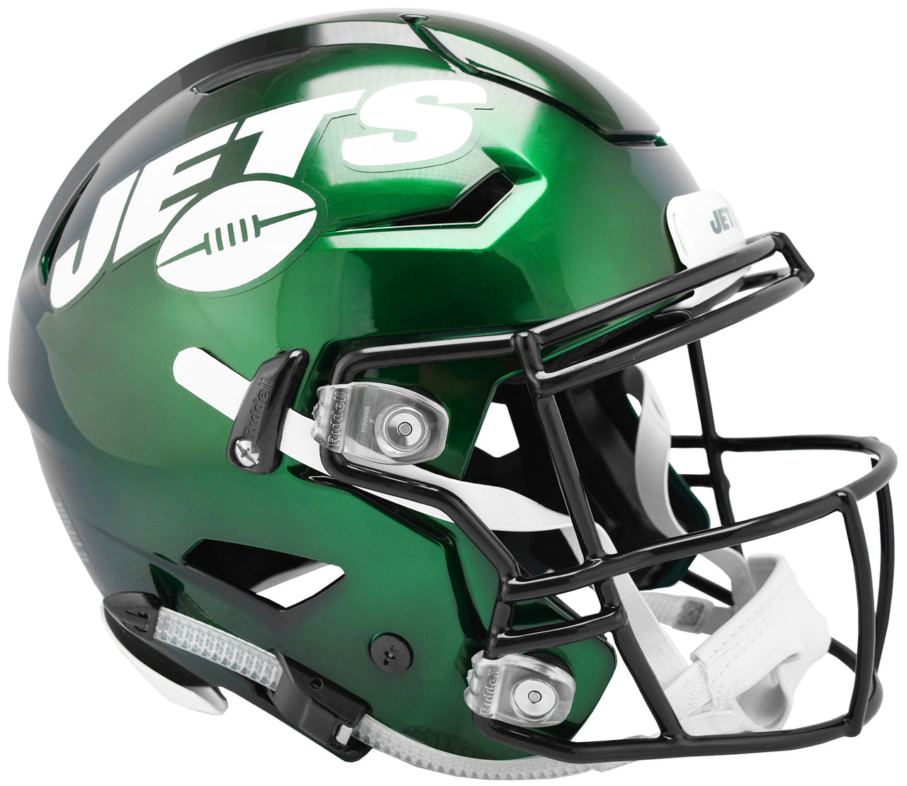 Authentic Riddell Speed Flex Football Helmet - Officially Licensed New York Jets NFL Gear for Games, Training & Collectors
