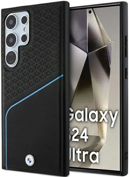 Premium BMW Signature Leather Textured MagSafe Case for Samsung Galaxy S24 Ultra 6.8
