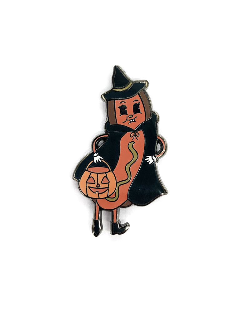 Halloweenie Pin - Cute Halloween Enamel Pins for Costumes, Jackets & Backpacks - Perfect for Trick or Treating & Halloween Parties