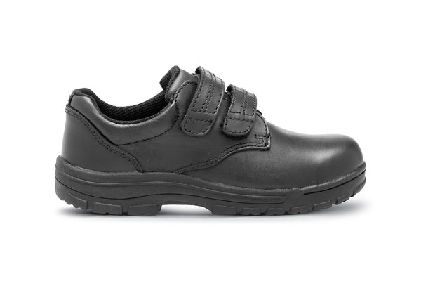 ASCENT ACADEMY D Width Velcro Shoes - Black | Comfortable & Adjustable Footwear for Nurses, Chefs & Healthcare Workers