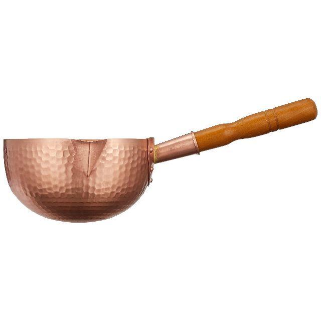 Marushin Hammered Copper Saucepan 2.4L (21cm) - Premium Japanese Cookware for Professional Chefs & Home Cooking - Perfect for Sauces, Stews & Slow Simmering