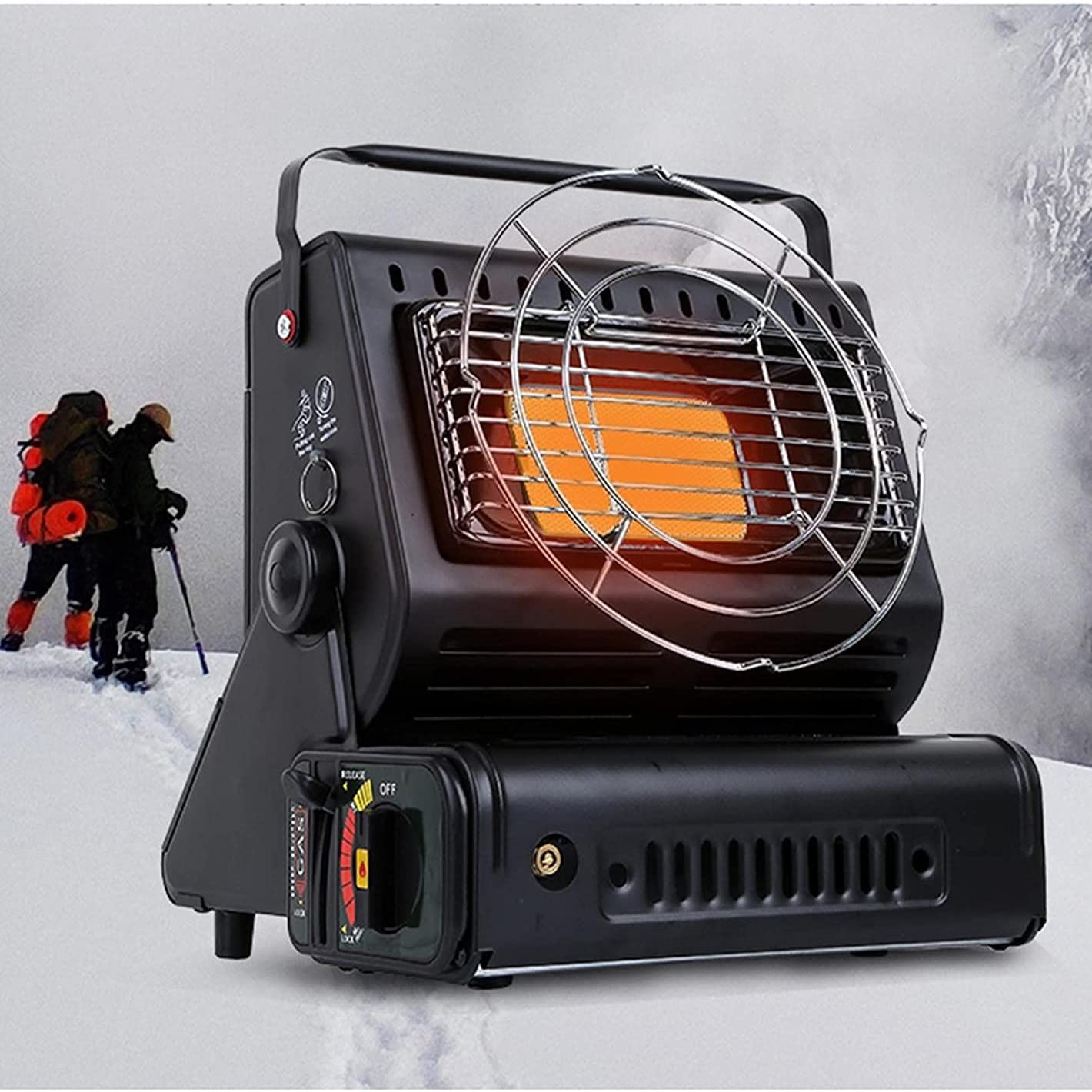 BrightFootBook Portable 2-in-1 Camping Stove & Gas Heater - Outdoor Cooking & Heating Solution for Camping, Hiking, Picnics & Winter Survival Gear | Perfect for Tents, Backyards & Emergency Preparedness