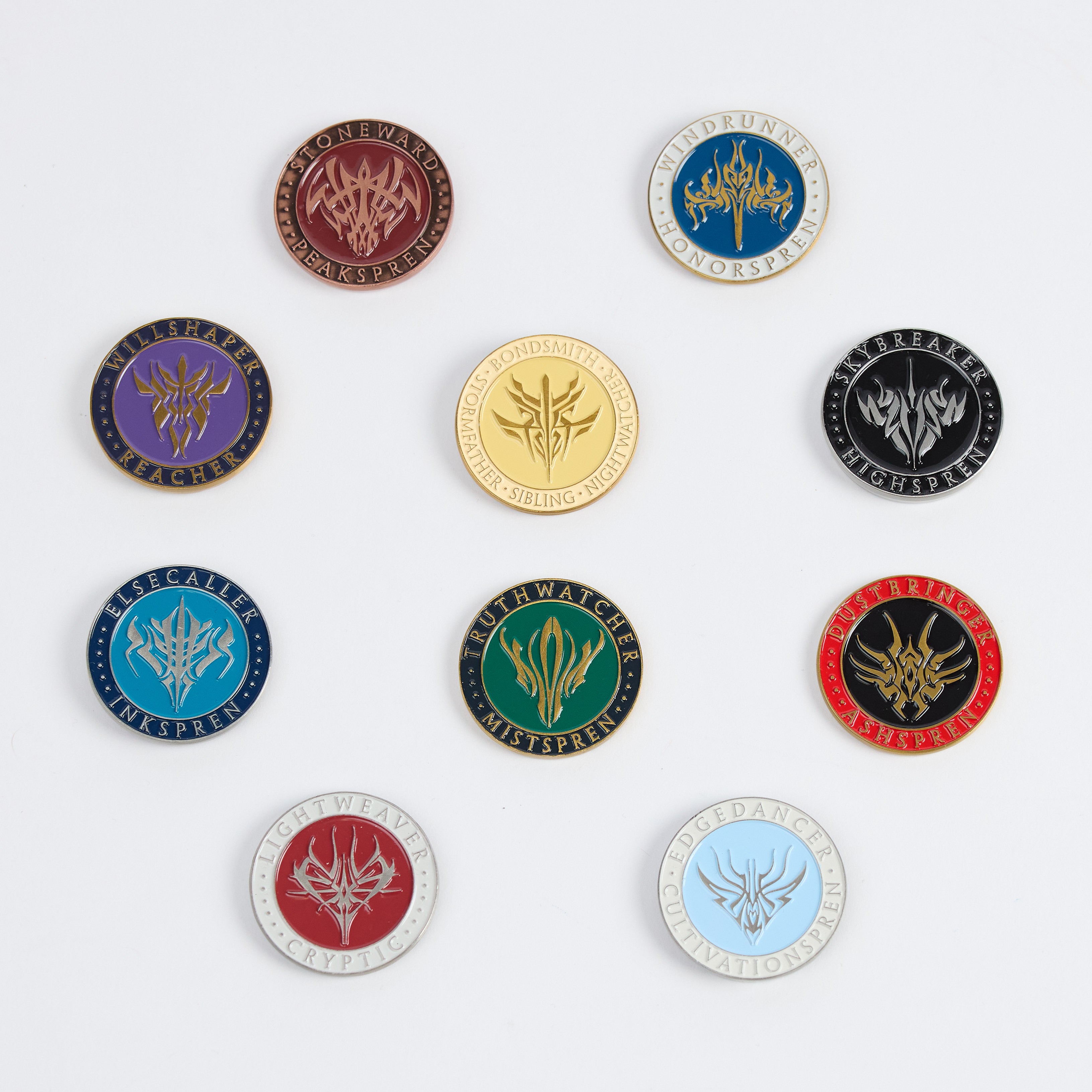 Premium Spren Challenge Coin Set - Collectible Military & Gaming Tokens - Perfect for Gifts, Awards, and Role-Playing Games