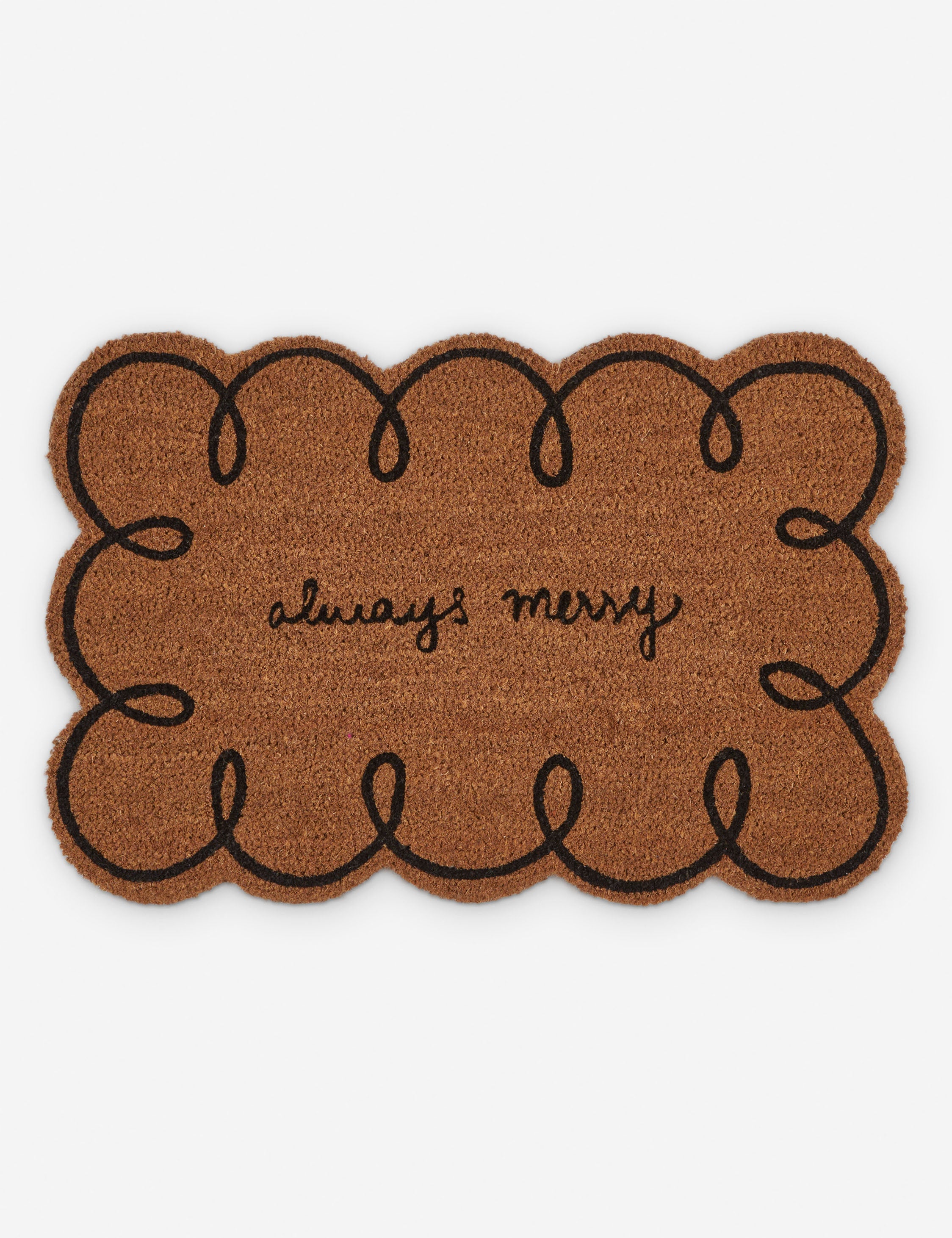 Always Merry Doormat - Non-Slip Welcome Mat for Front Door, Holiday & Year-Round Decor - Perfect for Christmas, Home Entryway, and Outdoor Use