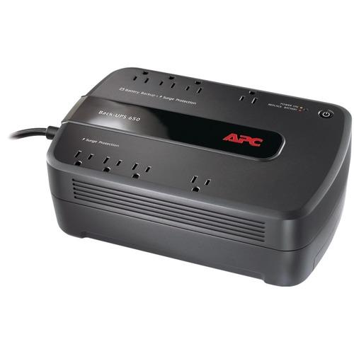 APC BE650G1 Back UPS 650VA Battery Backup with 8 Outlets - Reliable Power Protection for Home Office, Electronics & Computer Systems