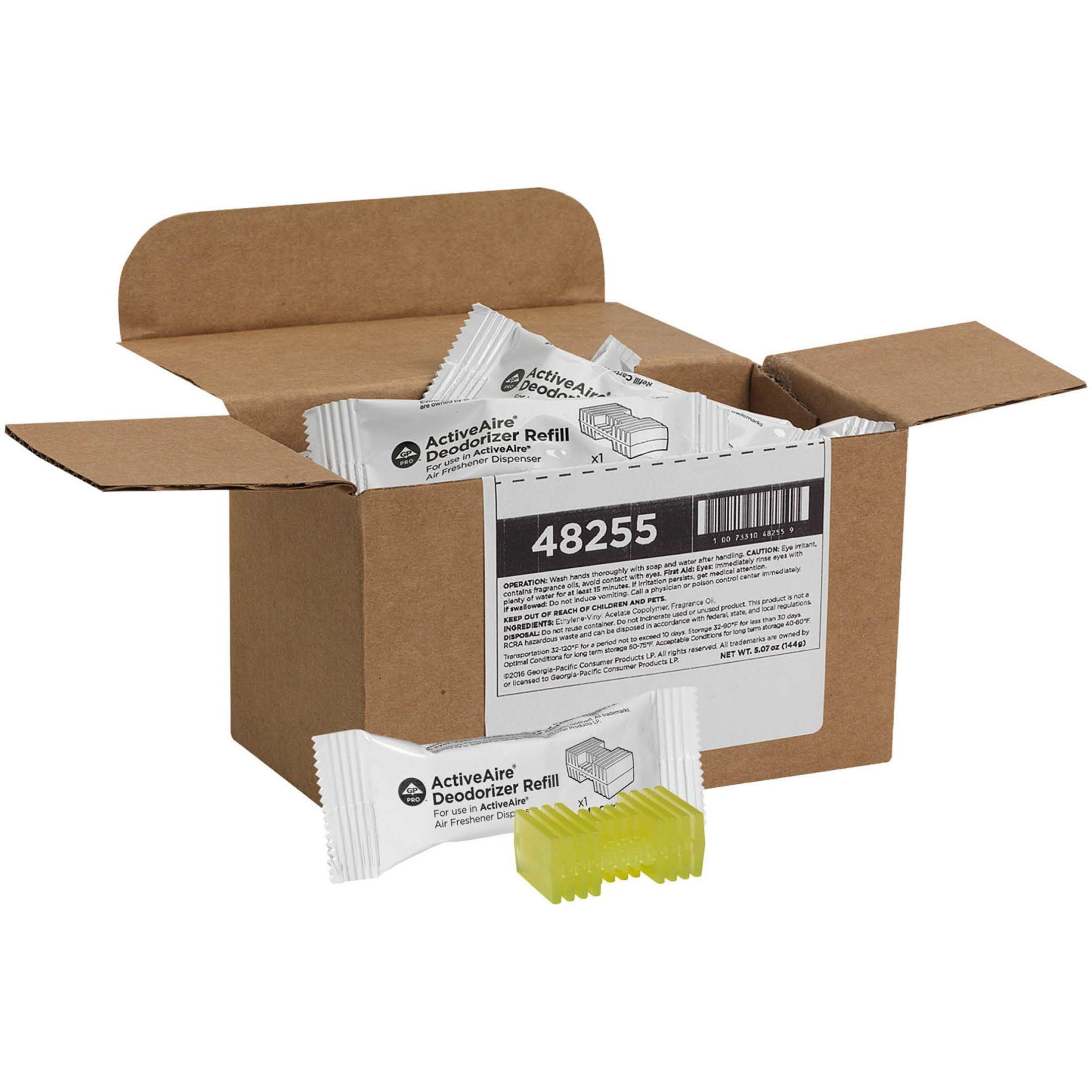 GP PRO ActiveAire Automated Air Freshener Dispenser Refill Cartridges - Citrus Scent, 12-Pack (48255) - Ideal for Offices, Restrooms & Commercial Spaces