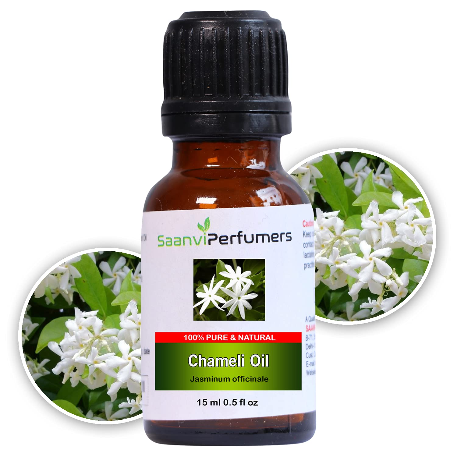 Pure Jasmine Essential Oil (15ml) - Natural & Unrefined for Hair & Skin Care | Perfect for Hanuman Puja, Chola Chadhane & Religious Ceremonies | Aromatherapy, Massage & Spiritual Use