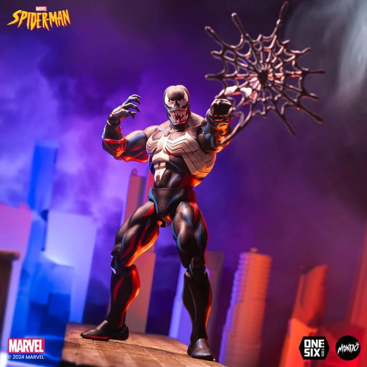 Spider-Man: The Animated Series Venom 1/6 Scale Collectible Action Figure - Perfect for Marvel Fans & Display Collections